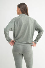 Brushed Hacci Cowl Neck Pullover