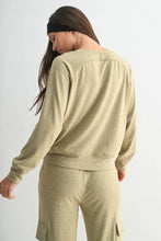 Brushed Hacci Lounge Long Sleeve Henley
