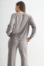 Brushed Hacci Lounge Long Sleeve Henley