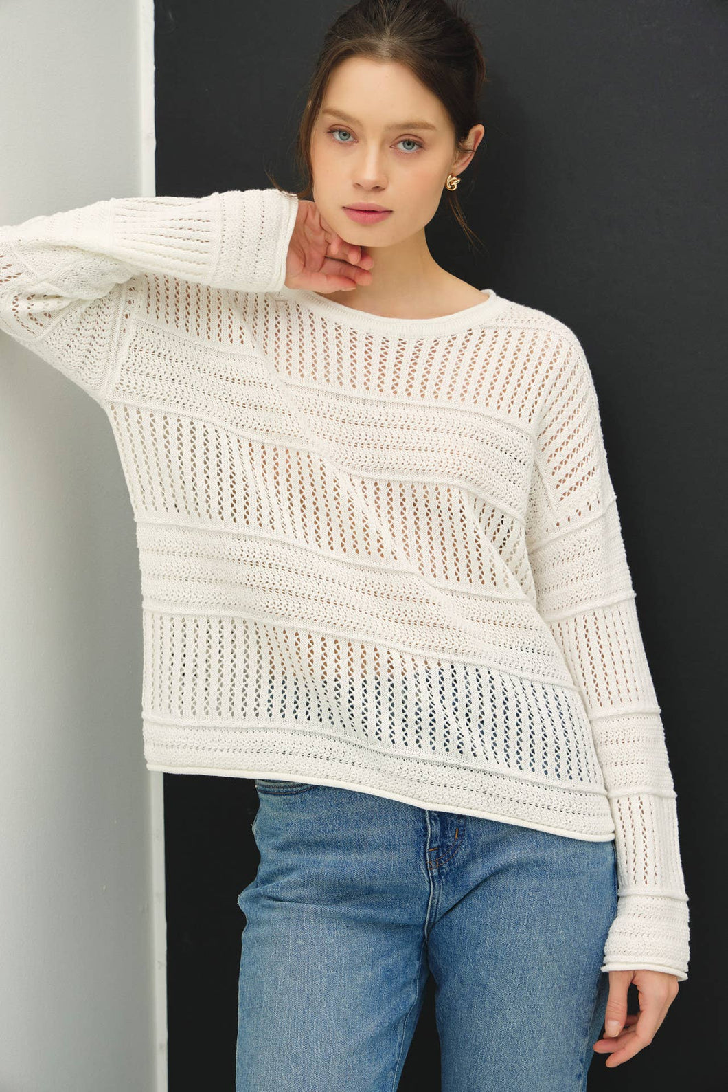 FISHERMAN CROCHET  SWEATER