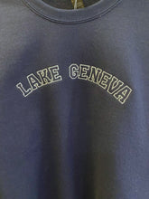 Navy Lake Geneva Embroidered Crew