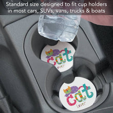 Cat Lover Absorbent Stone Car Coaster