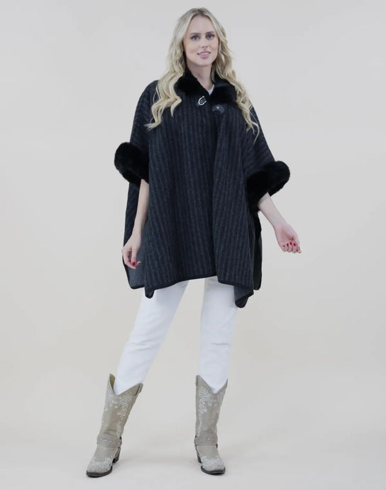 Faux Fur Cape
