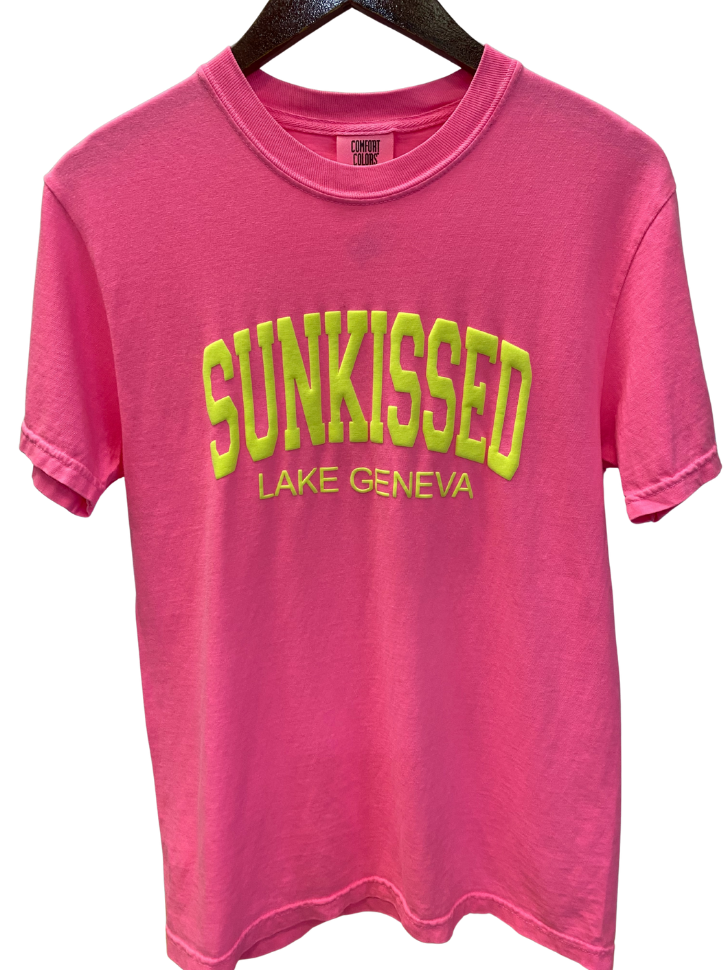 Sunkissed Lake Geneva Tee - Neon Pink