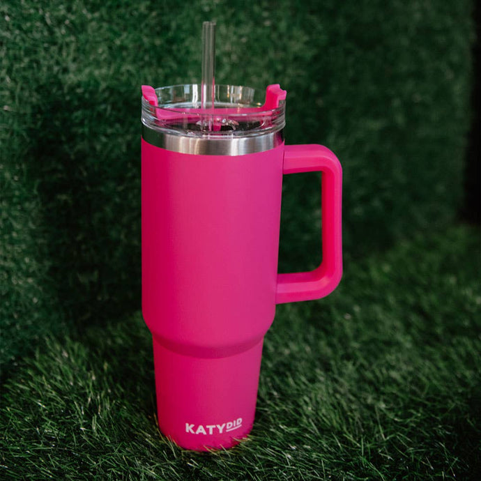 Hot Pink 40 Oz Mother’s Day Tumbler Cup with Handle: Hot Pink
