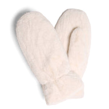 Solid Faux Fur Cuffed Mittens