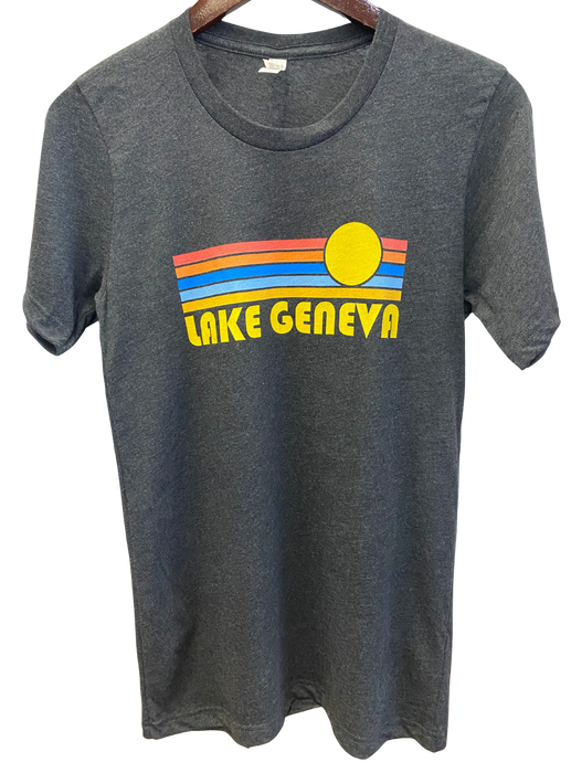 Lake Geneva Retro Sunrise Tee
