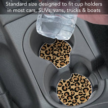 Leopard Print Bulk Stone Car Coaster