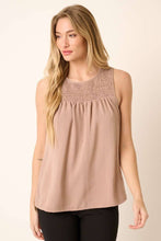 AIRFLOW SMOCKED SLEEVELESS BLOUSE