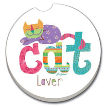 Cat Lover Absorbent Stone Car Coaster