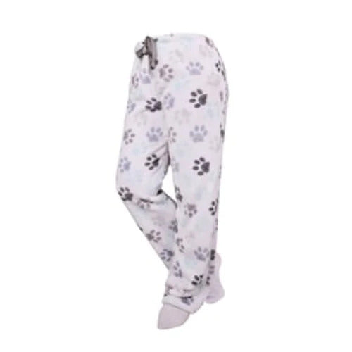 Velvety Fleece PJ Pants Paw Print