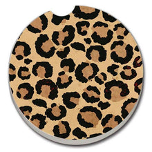 Leopard Print Bulk Stone Car Coaster