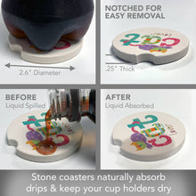 Cat Lover Absorbent Stone Car Coaster