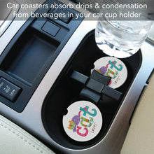 Cat Lover Absorbent Stone Car Coaster