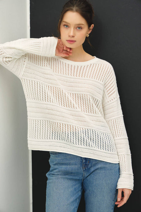 FISHERMAN CROCHET  SWEATER