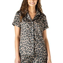 The Cat's Meow Satin Pajama Top