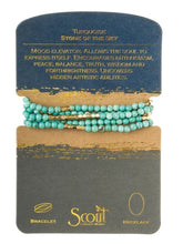 Scout Wrap as a bracelet or layer as a necklace.