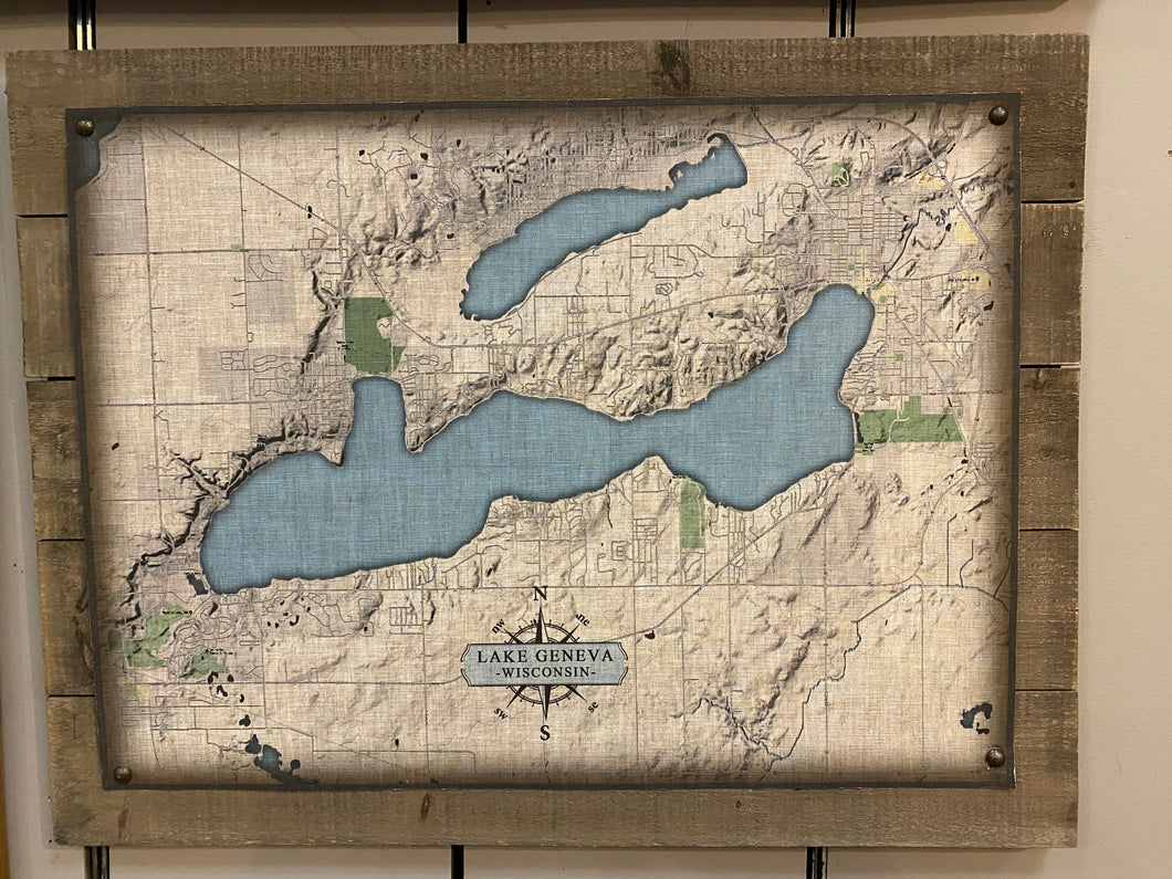 Custom Lake Geneva Map